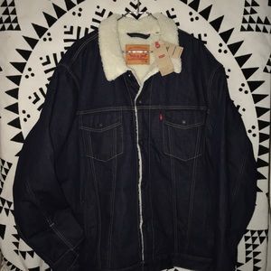 Men’s LEVI Sherpa Lined Trucker Jacket 3XL